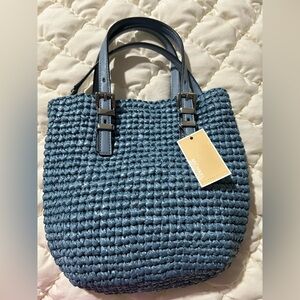 Michael Kors Textured Blue Tote
